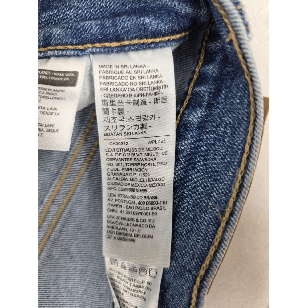 Levi's Premium Wedgie Straight Jeans Womens 8 29x28 Medium Wash High Rise NWT - Picture 8 of 13